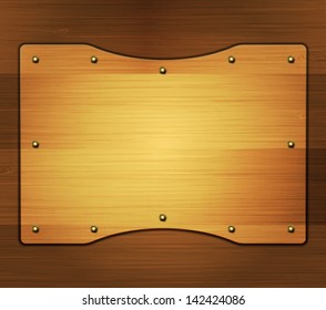 Wooden banner