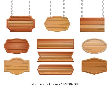 Wooden banner vector design illustration isolated on white background