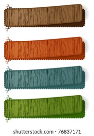 wooden banners