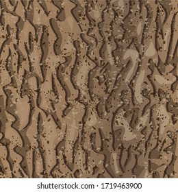 Wooden bark texture. Brawn grunge hardwood. Nature background. Natural matetial. Textured wood. Tree bark structure effect. Wallpaper, surface, interior panel. Vector illustration