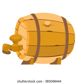 Wooden barrel for alcoholic beverages.