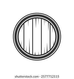 Wooden barrel cap Sign Symbol Icon Logo Vector