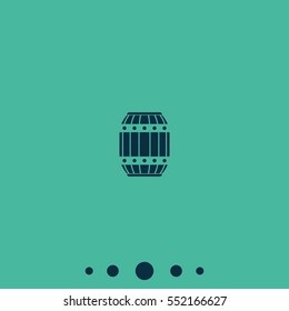 Wooden barrel icon.