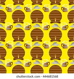 wooden barrel icon pattern image art seamless