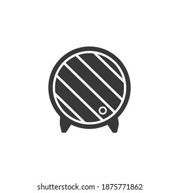 Wooden barrel icon. Wine barrel icon. Barrel flat vector sign. Wine barrel sign