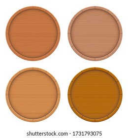 Wooden barrel vector design illustration isolated on white background