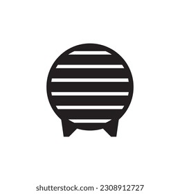 Wooden barrel vector icon. Wine barrel icon. Barrel flat sign design. Wine barrel symbol pictogram. UX UI icon