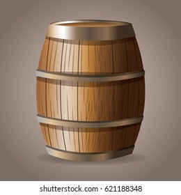 wooden barrel wine drink