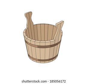 Wooden basin