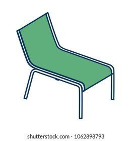 wooden beach chair relaxing comfort