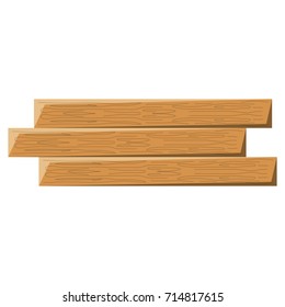 wooden beam  vector illustration