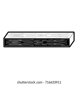 wooden beam  vector illustration