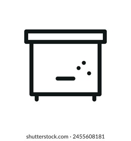 Wooden bee hive isolated icon, wood beehive vector symbol with editable stroke