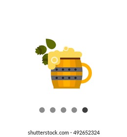 Wooden beer mug
