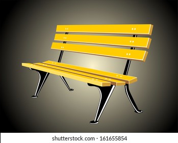 Wooden bench