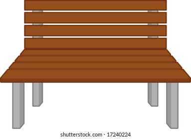 wooden bench