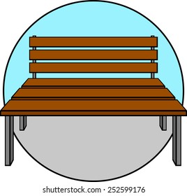 wooden bench