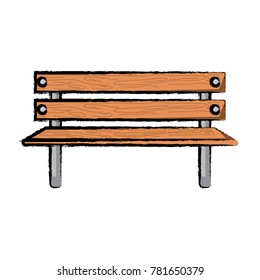 wooden bench icon