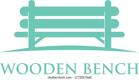 Wooden Bench Logo Vector Illustration