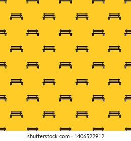Wooden bench pattern seamless vector repeat geometric yellow for any design