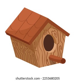 wooden bird house spring decoration