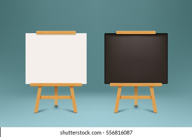 wooden blackboards set