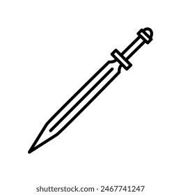 Holzklinge isoliertes Symbol, Vektorillustration