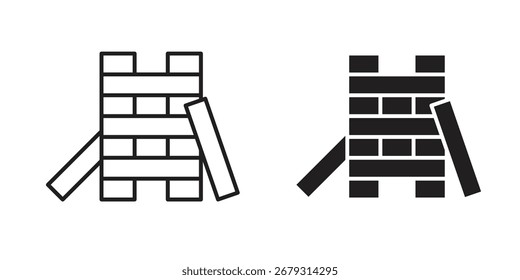 Wooden block icon vector design, perfect for website ui designs