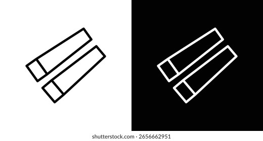 Ícone de bloco de madeira para o site, modelo de design de vetor estilo elegante