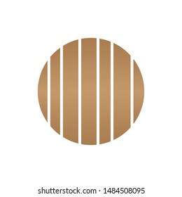 wooden board circle design vector