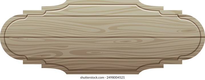 Wooden board empty template. Textured rural plank