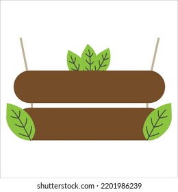 diseño vectorial de hoja de madera