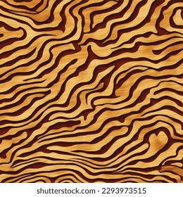 Wooden board panel wave texture fashion art vector illustration