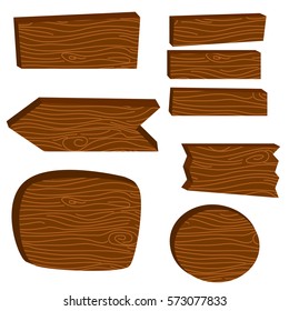 Wooden board planks vector illustration.