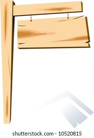 wooden board in a post	