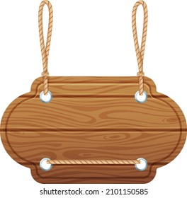 Wooden board template. Empty sign with wood texture