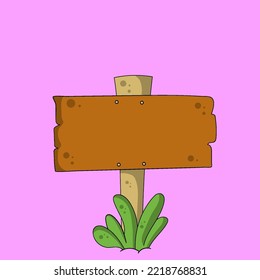 Wooden board for text frame