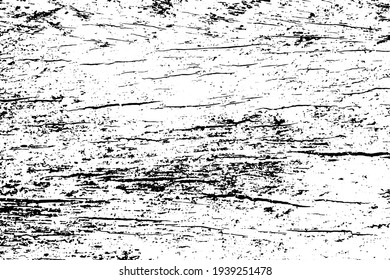 Wooden board texture vector on transparent background. Old tree trunk ornament. Cracked wooden bark textured overlay for vintage effect. Weathered and rough surface with grit and noise. Timber texture