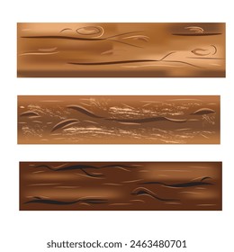 Wooden Board tiles Vector Illustration