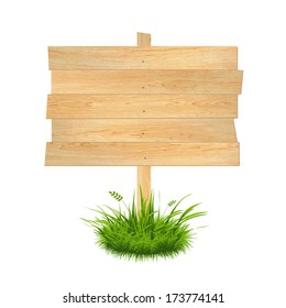 Wooden Board, Vector Illustration