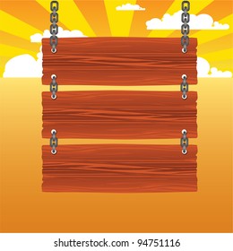wooden boards