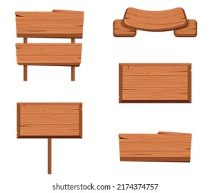 Holzbretter einzeln. Vektordesign-Element-Cartografik
