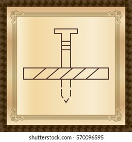 wooden boards and nail fasteners