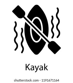 A wooden boat with oar to make nit float on the surface of water for travelling and entertainment purpose, kayak 