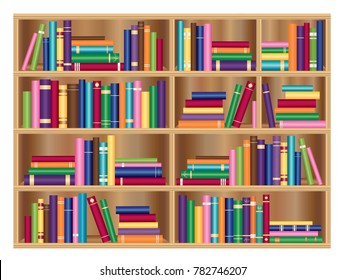 教育のコンセプト 本棚の本や教科書 3d のイラスト素材 Shutterstock