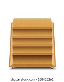 wooden bookshelf