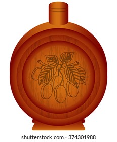 Wooden bottle  