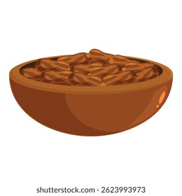 Wooden bowl is overflowing with ripe dates, perfect for a healthy snack or ingredient in your favorite recipes