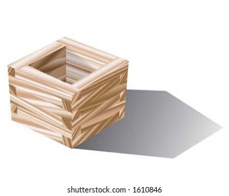 Wooden box.