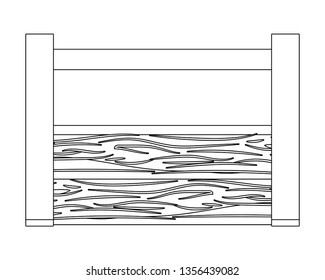 wooden box cartoon